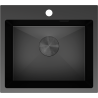 Mexen Solix dřez ocelový 1-komorový 500 x 450 mm, černý - 6402501000-70