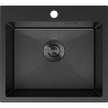 Mexen Solix ocelový dřez 1-komorový 500 x 450 mm, černý HC - 6402501000-70HC