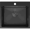 Mexen Solix ocelový dřez 1-komorový 500 x 450 mm, černý HC - 6402501000-70HC
