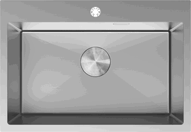 Mexen Solix ocelový dřez 1-komorový 650 x 450 mm, inox - 6403651000-01