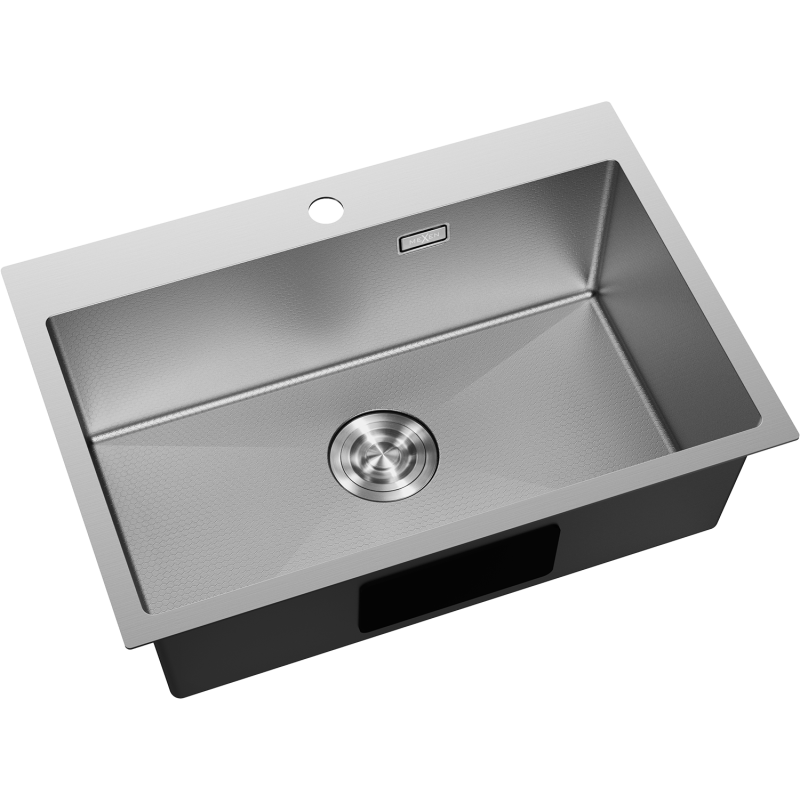 Mexen Solix nerezový dřez 1-komorový 650 x 450 mm, inox HC - 6403651000-01HC