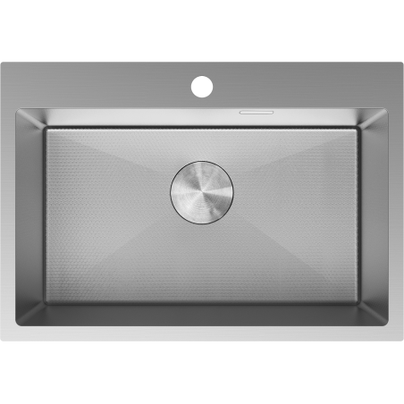 Mexen Solix nerezový dřez 1-komorový 650 x 450 mm, inox HC - 6403651000-01HC