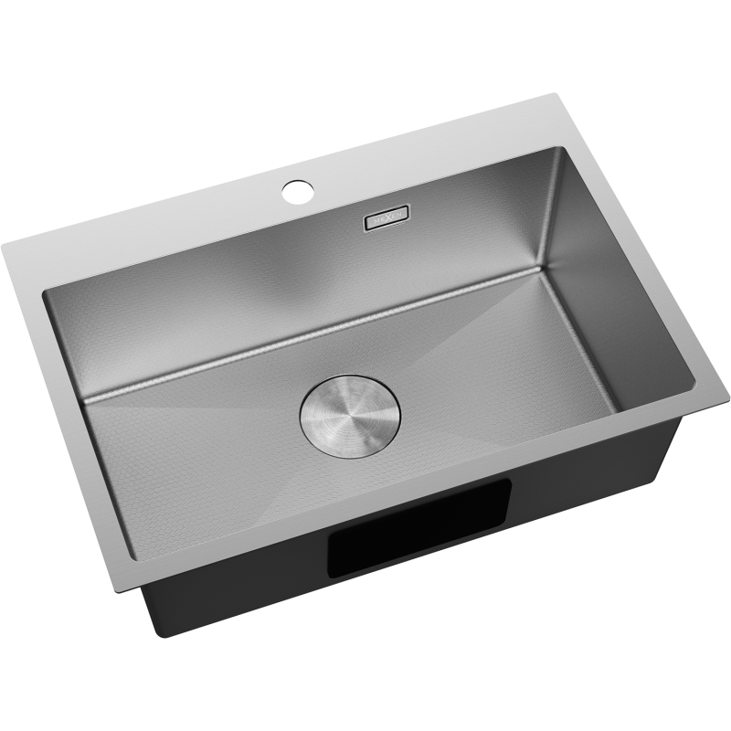 Mexen Solix nerezový dřez 1-komorový 650 x 450 mm, inox HC - 6403651000-01HC