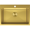 Mexen Solix ocelový dřez 1-komorový 650 x 450 mm, zlatý - 6403651000-55