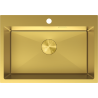 Mexen Solix ocelový dřez 1-komorový 650 x 450 mm, zlatý - 6403651000-55