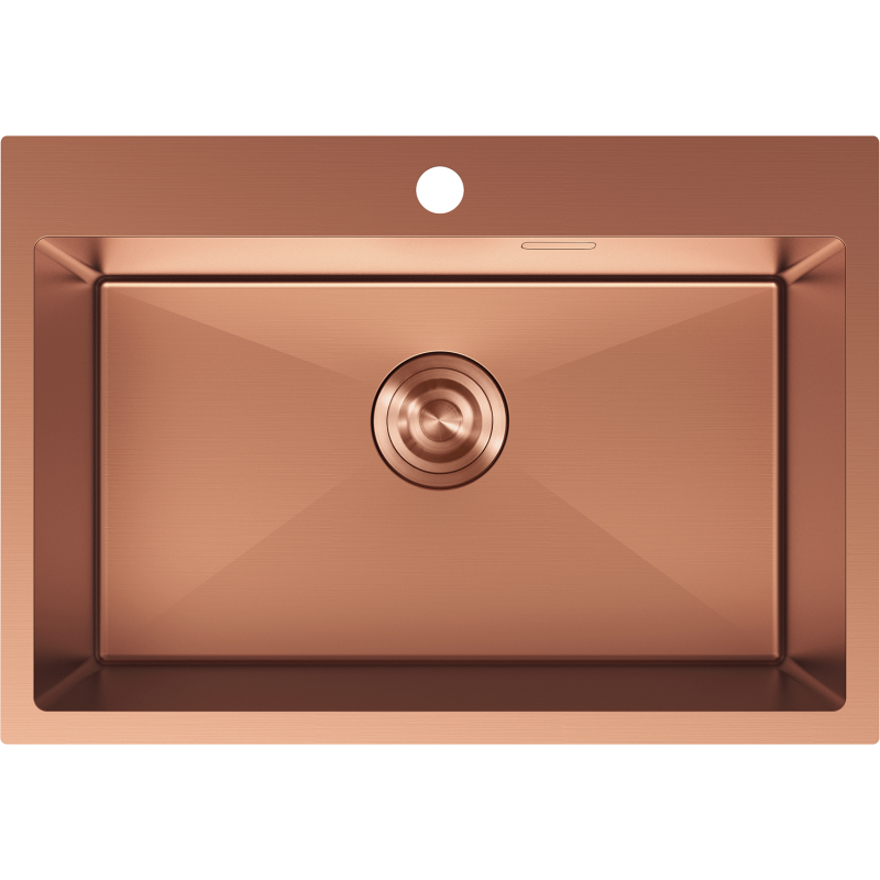 Mexen Solix dřez ocelový 1-komorový 650 x 450 mm, měď - 6403651000-65