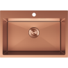 Mexen Solix dřez ocelový 1-komorový 650 x 450 mm, měď - 6403651000-65