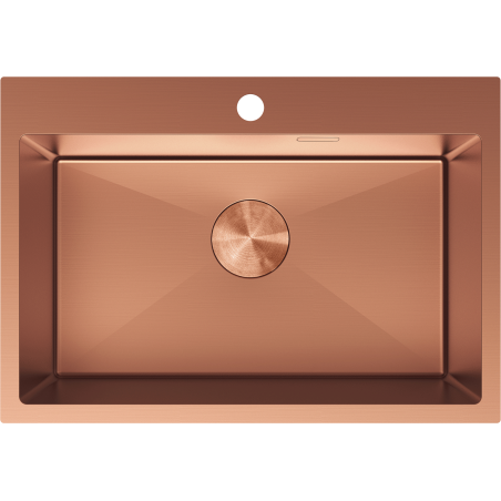 Mexen Solix dřez ocelový 1-komorový 650 x 450 mm, měď - 6403651000-65
