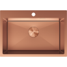 Mexen Solix dřez ocelový 1-komorový 650 x 450 mm, měď - 6403651000-65