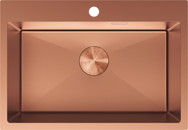 Mexen Solix dřez ocelový 1-komorový 650 x 450 mm, měď - 6403651000-65