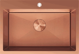 Mexen Solix kuchyňský dřez ocelový 1-komorový 650 x 450 mm, měď HC - 6403651000-65HC