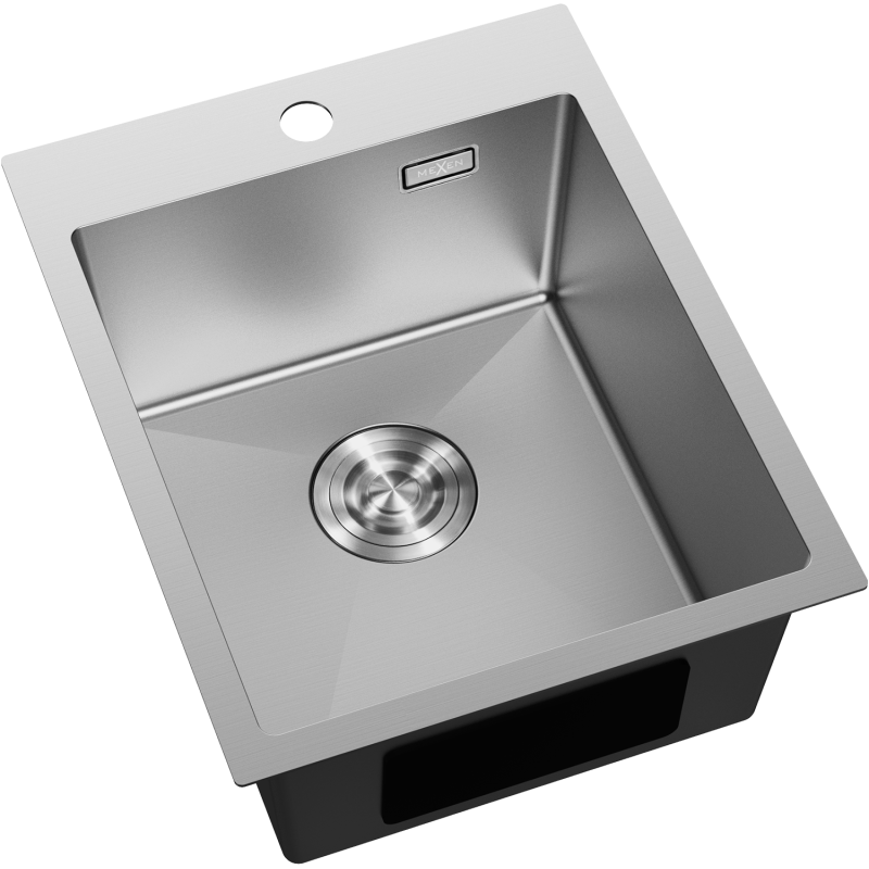 Mexen Solix nerezový dřez 1-komorový 400 x 500 mm, inox - 6406401000-01