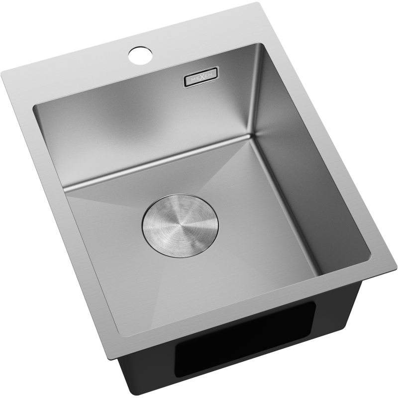 Mexen Solix nerezový dřez 1-komorový 400 x 500 mm, inox - 6406401000-01