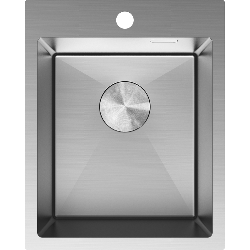 Mexen Solix nerezový dřez 1-komorový 400 x 500 mm, inox - 6406401000-01