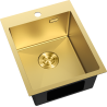 Mexen Solix ocelový dřez 1-komorový 400 x 500 mm, zlatý - 6406401000-55