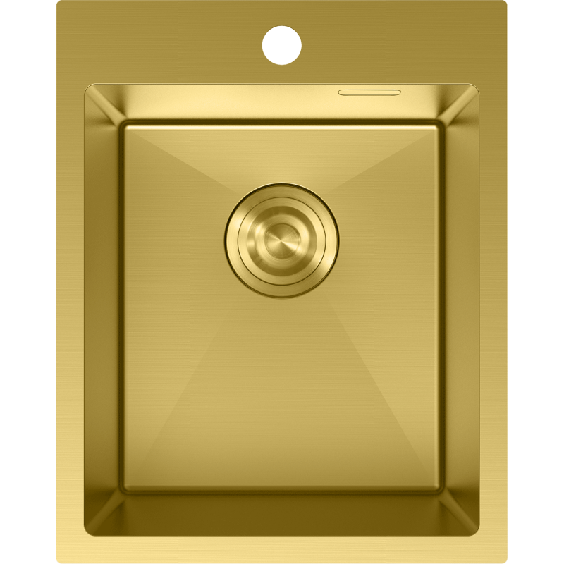 Mexen Solix ocelový dřez 1-komorový 400 x 500 mm, zlatý - 6406401000-55