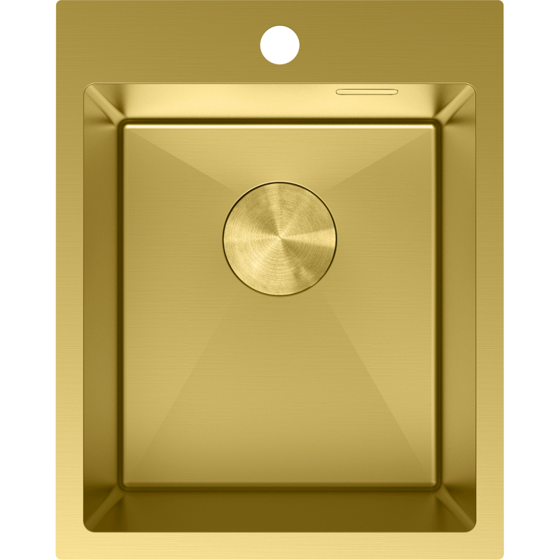 Mexen Solix ocelový dřez 1-komorový 400 x 500 mm, zlatý - 6406401000-55