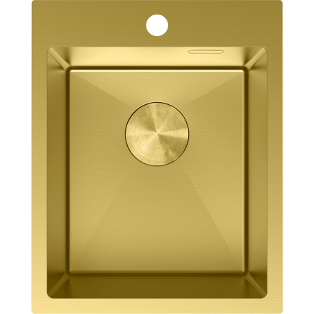 Mexen Solix ocelový dřez 1-komorový 400 x 500 mm, zlatý - 6406401000-55