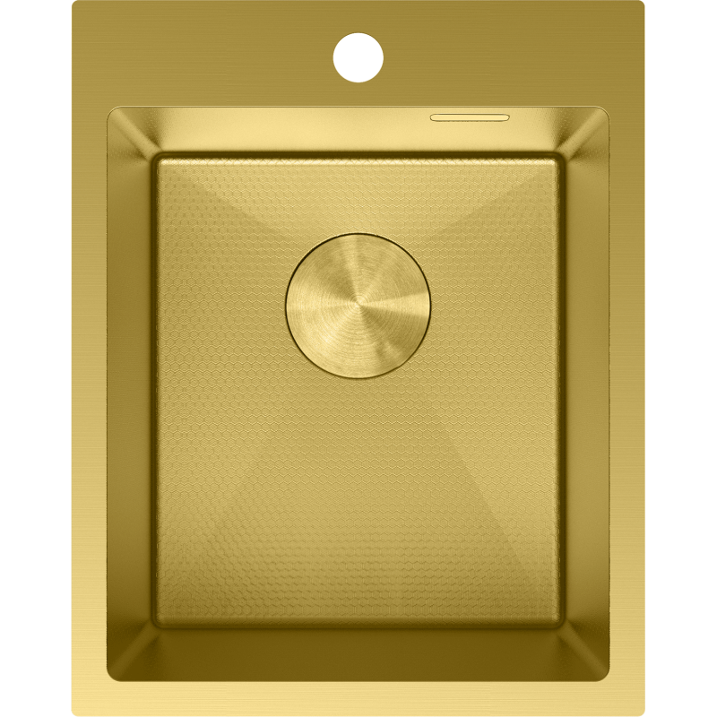 Mexen Solix dřez z nerezové oceli 1-komorový 400 x 500 mm, zlatý HC - 6406401000-55HC