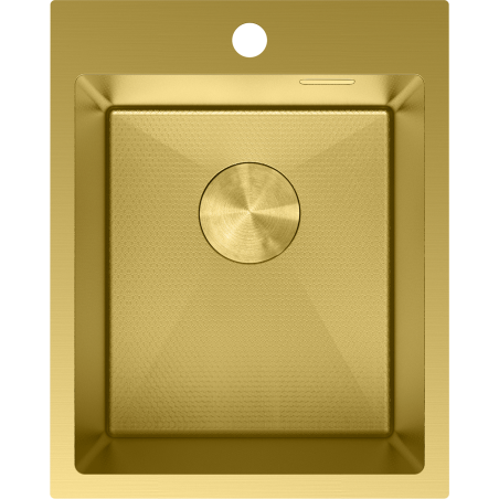Mexen Solix dřez z nerezové oceli 1-komorový 400 x 500 mm, zlatý HC - 6406401000-55HC