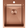 Mexen Solix nerezový dřez na nádobí 1-komorový 400 x 500 mm, měď - 6406401000-65