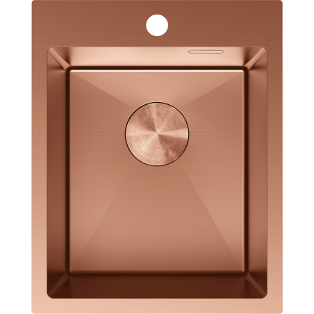 Mexen Solix nerezový dřez na nádobí 1-komorový 400 x 500 mm, měď - 6406401000-65