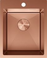 Mexen Solix nerezový dřez na nádobí 1-komorový 400 x 500 mm, měď - 6406401000-65