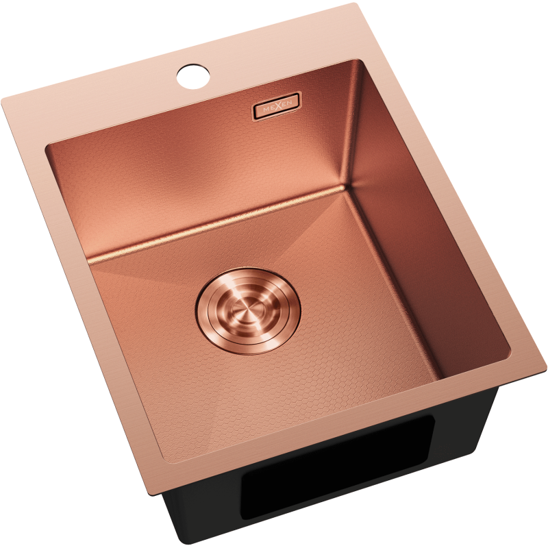 Mexen Solix nerezový dřez 1-komorový 400 x 500 mm, měď HC - 6406401000-65HC