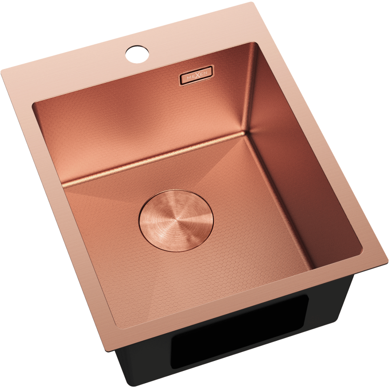 Mexen Solix nerezový dřez 1-komorový 400 x 500 mm, měď HC - 6406401000-65HC