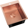 Mexen Solix nerezový dřez 1-komorový 400 x 500 mm, měď HC - 6406401000-65HC