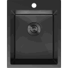Mexen Solix ocelový dřez 1-komorový 400 x 500 mm, černý - 6406401000-70