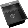 Mexen Solix nerezový dřez s jednou komorou 400 x 500 mm, černý HC - 6406401000-70HC