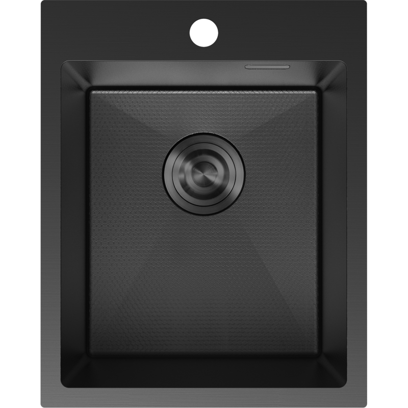 Mexen Solix nerezový dřez s jednou komorou 400 x 500 mm, černý HC - 6406401000-70HC