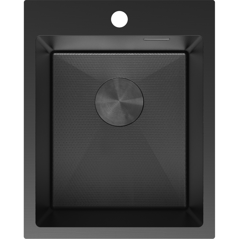 Mexen Solix nerezový dřez s jednou komorou 400 x 500 mm, černý HC - 6406401000-70HC