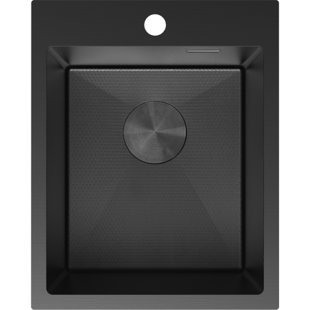 Mexen Solix nerezový dřez s jednou komorou 400 x 500 mm, černý HC - 6406401000-70HC