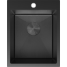 Mexen Solix nerezový dřez s jednou komorou 400 x 500 mm, černý HC - 6406401000-70HC