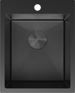 Mexen Solix nerezový dřez s jednou komorou 400 x 500 mm, černý HC - 6406401000-70HC