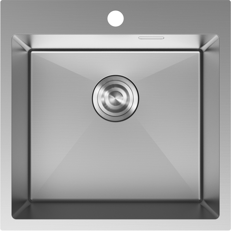 Mexen Solix ocelový dřez 1-komorový 500 x 500 mm, inox - 6407501000-01