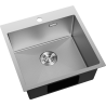 Mexen Solix nerezový dřez s jednou komorou 500 x 500 mm, inox HC - 6407501000-01HC