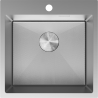 Mexen Solix nerezový dřez s jednou komorou 500 x 500 mm, inox HC - 6407501000-01HC