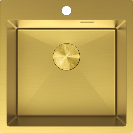 Mexen Solix nerezový dřez 1-komorový 500 x 500 mm, zlatý - 6407501000-55