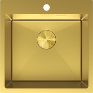 Mexen Solix nerezový dřez 1-komorový 500 x 500 mm, zlatý - 6407501000-55
