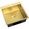 Mexen Solix nerezový dřez 1-komorový 500 x 500 mm, zlatý - 6407501000-55