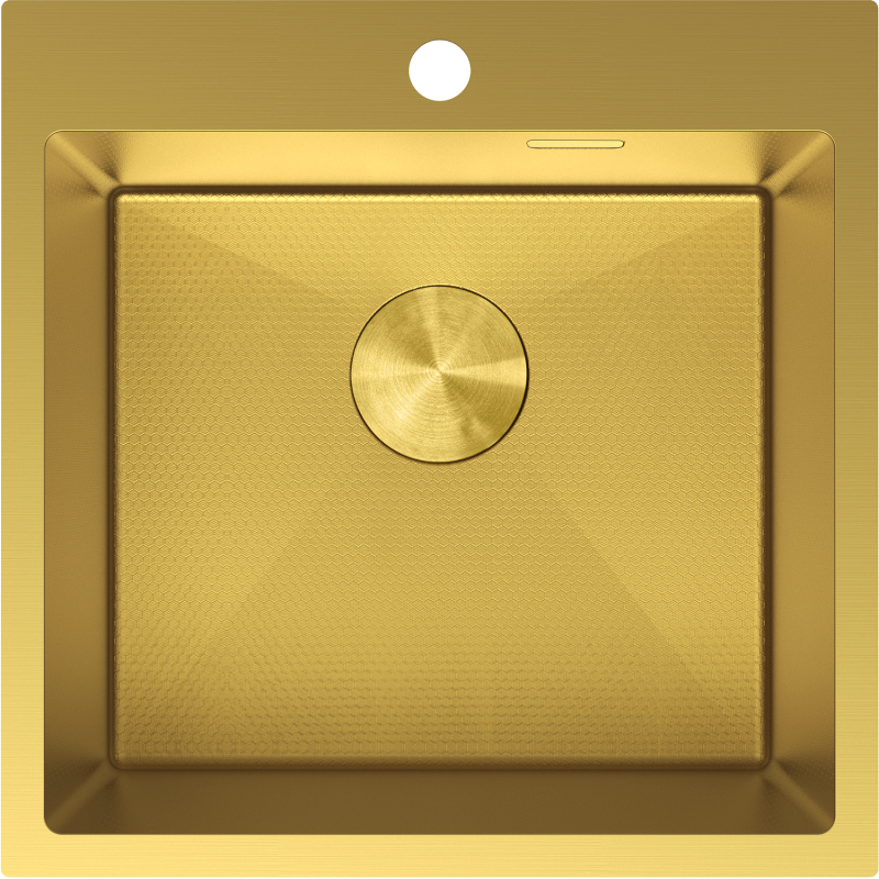 Mexen Solix nerezový dřez 1-komorový 500 x 500 mm, zlatý HC - 6407501000-55HC