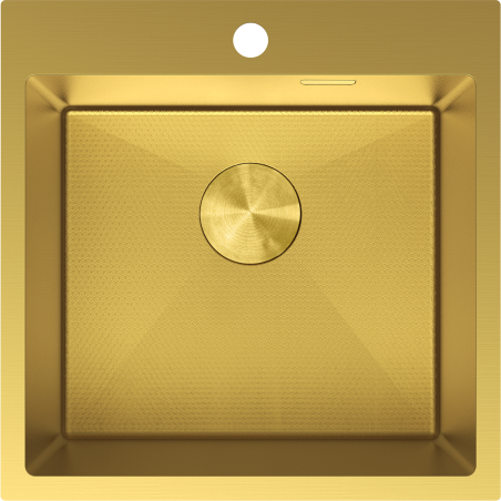 Mexen Solix nerezový dřez 1-komorový 500 x 500 mm, zlatý HC - 6407501000-55HC