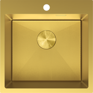 Mexen Solix nerezový dřez 1-komorový 500 x 500 mm, zlatý HC - 6407501000-55HC
