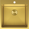 Mexen Solix nerezový dřez 1-komorový 500 x 500 mm, zlatý HC - 6407501000-55HC