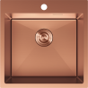 Mexen Solix nerezový dřez 1-komorový 500 x 500 mm, měď - 6407501000-65