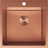 Mexen Solix kuchyňský dřez jednozásuvný 500 x 500 mm, měď HC - 6407501000-65HC