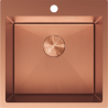Mexen Solix kuchyňský dřez jednozásuvný 500 x 500 mm, měď HC - 6407501000-65HC